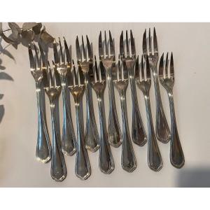 Christofle 12 Spatours Tbe Dessert Forks