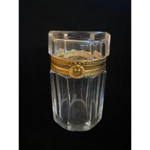 Boîte Cristal Taillé Baccarat 19 E Siècle Coffret ancien