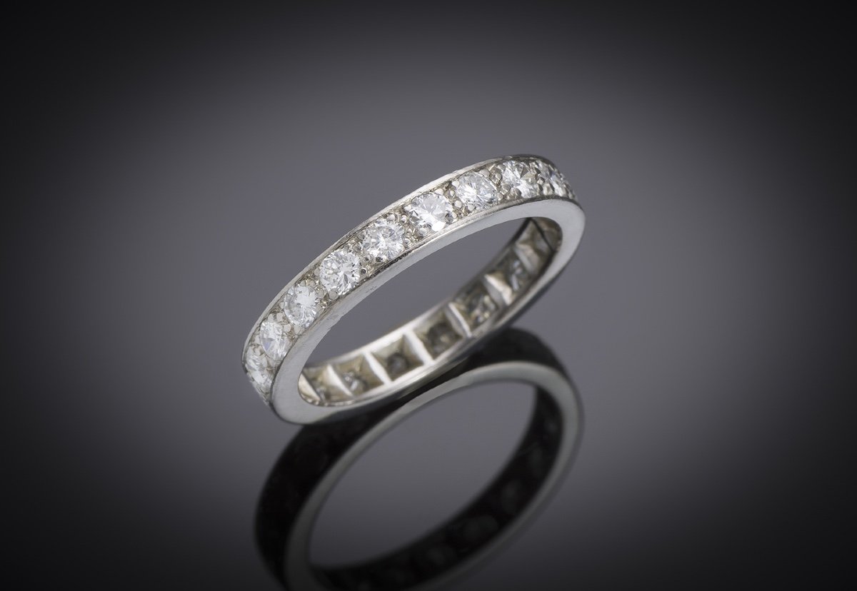 Diamond Wedding Band (2.2 Carats) In Platinum