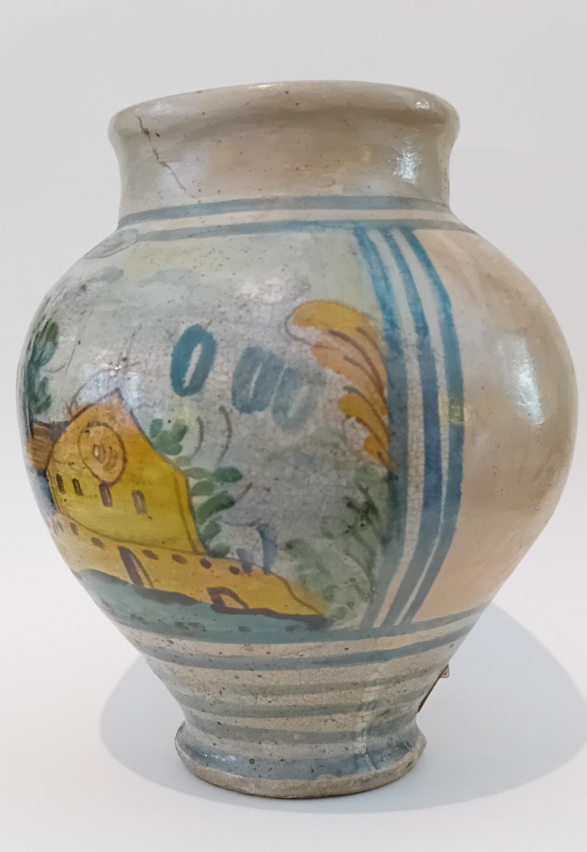 Italian Majolica Vase, 18th Century -photo-2