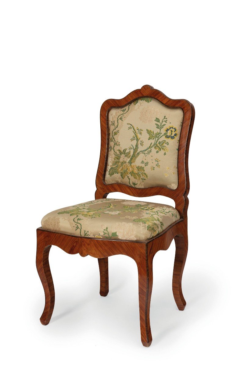 Four Elegant Louis XV Style Chairs-photo-3