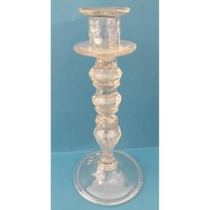 Antique Crystal Candlestick 