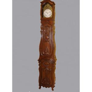 Antique Walnut Wood Pendulum Clock
