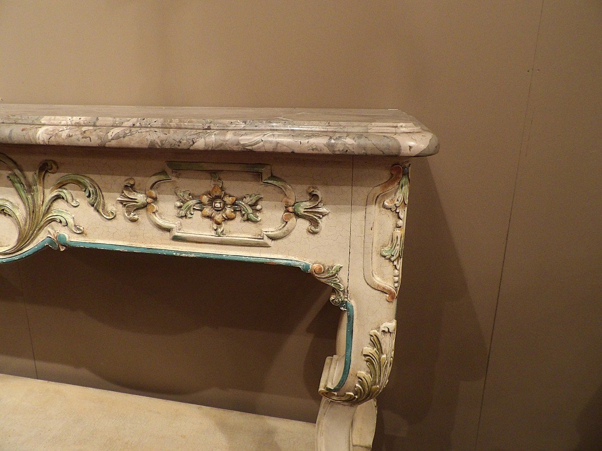 Painted Wooden Console-photo-1