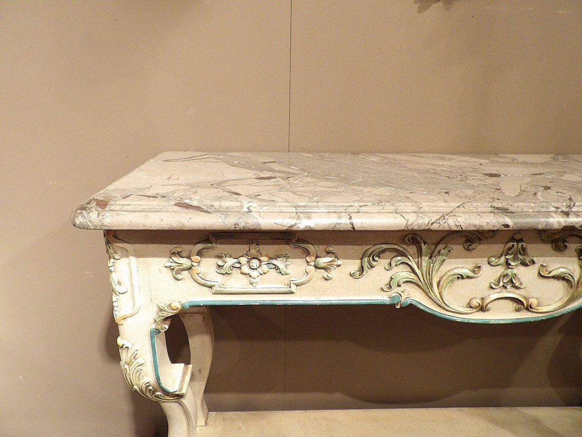 Painted Wooden Console-photo-3