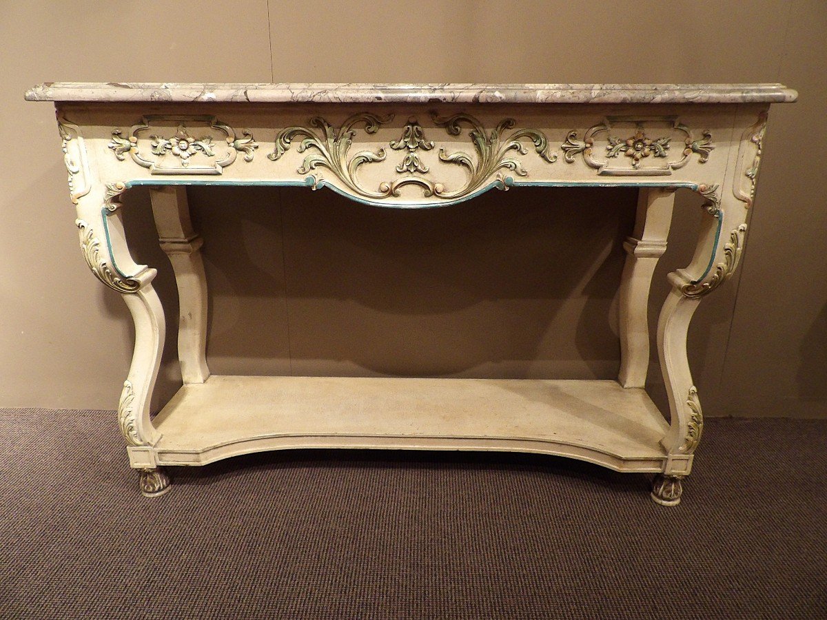 Painted Wooden Console