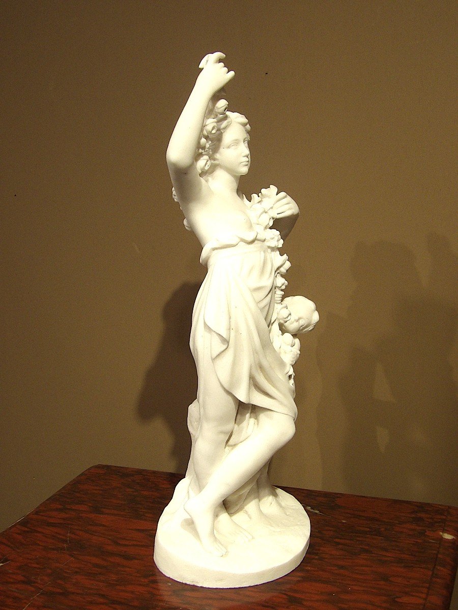 Moreau Hippolyte - Woman With An Angel In Carrara Marble-photo-4