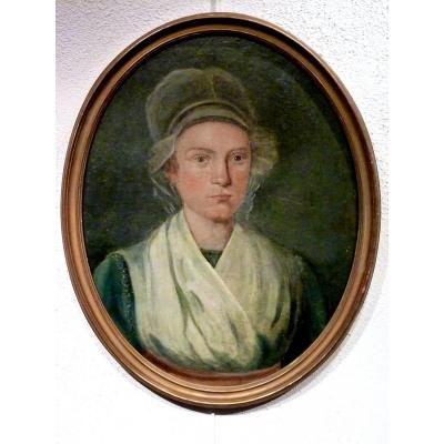 Jeune femme portrait XVIIIème REVOLUTION  