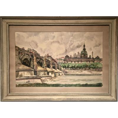 Bridge Guillotiere Lyon - Jean Baptiste Graff (1903-1954)