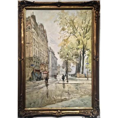 QUAI CONTI - PARIS 1900 - René LEVERD (1872-1938)