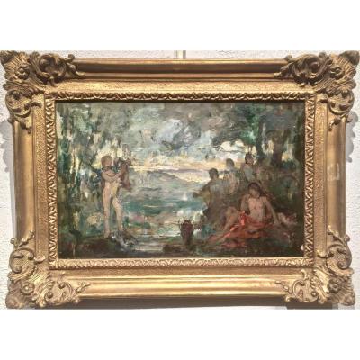 Triptyque Pochades Impressionists Nineteenth - Not Signed