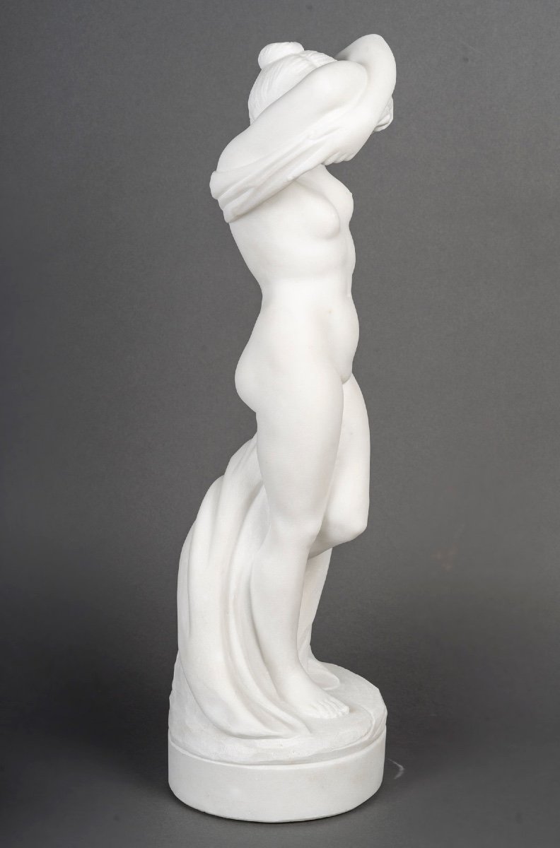 Carrara Marble Sculpture XIX G. Faraill-photo-4