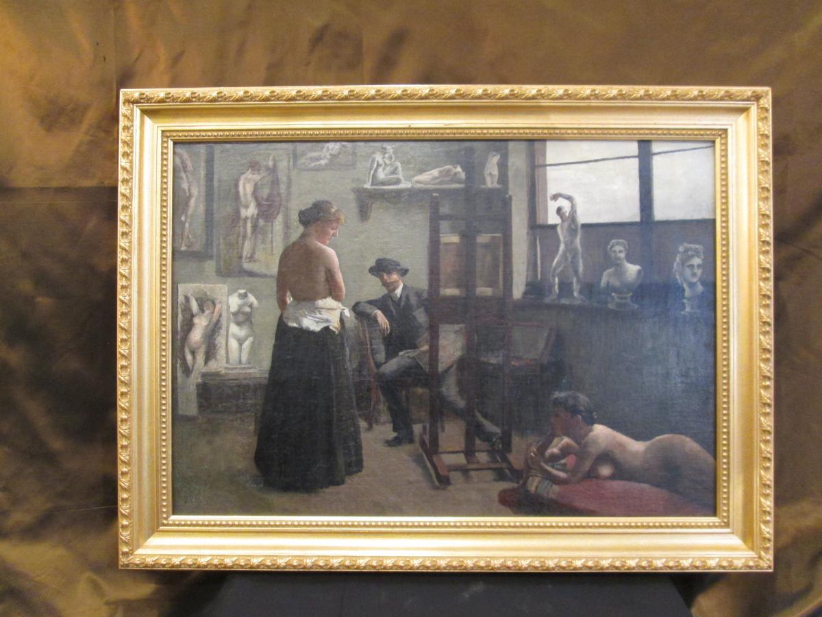 Painter's Workshop XIX Century (reentoilé)