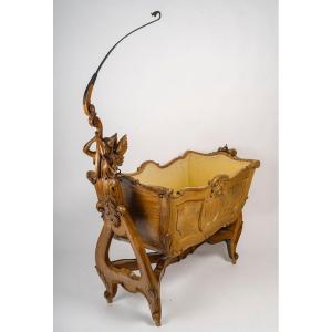 Exceptional Walnut Cradle