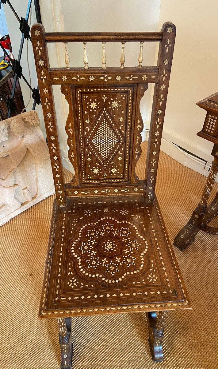 Orientalist Marquetry Chair