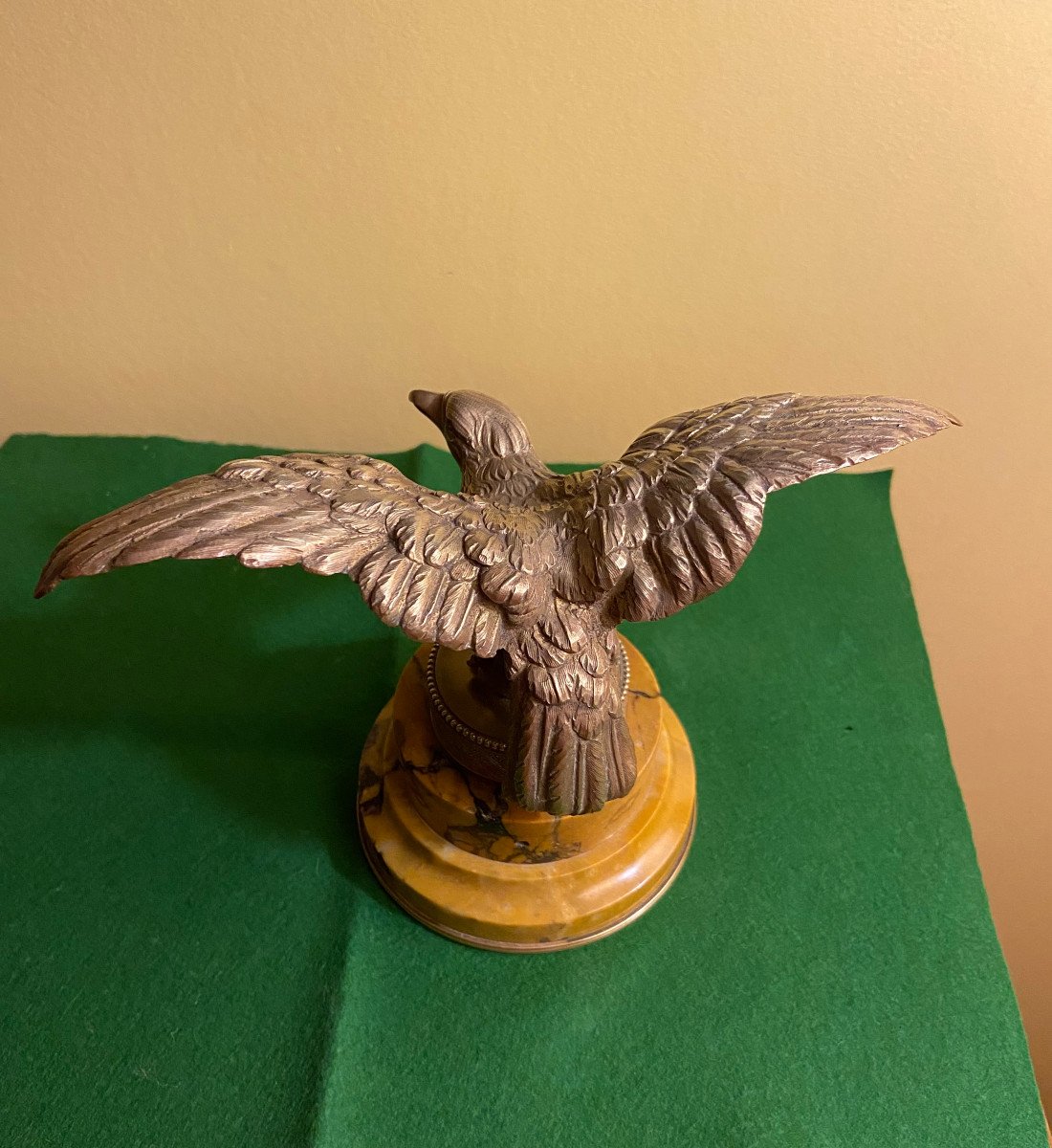 Bronze Eagle On Base -photo-3