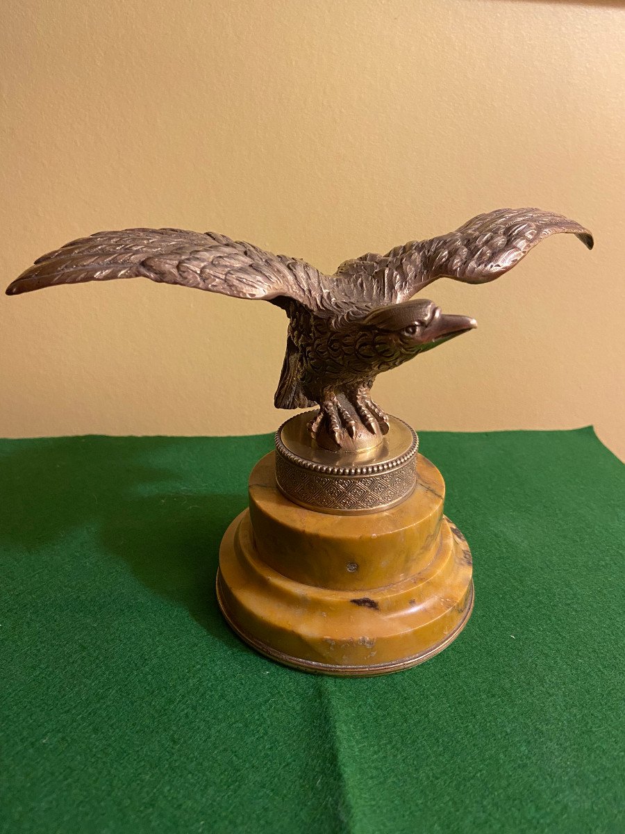 Bronze Eagle On Base 