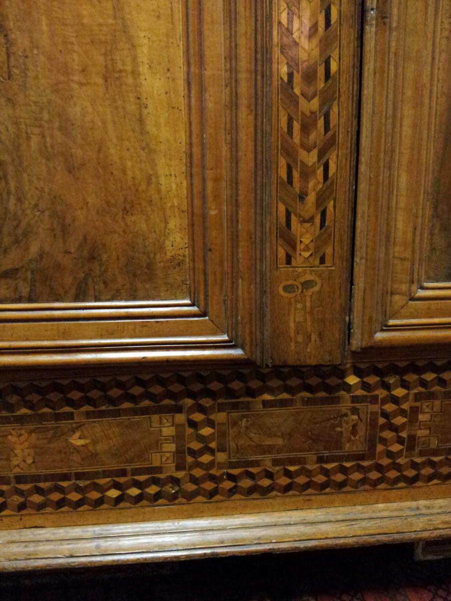 Inlaid Armoire XIXeme-photo-1