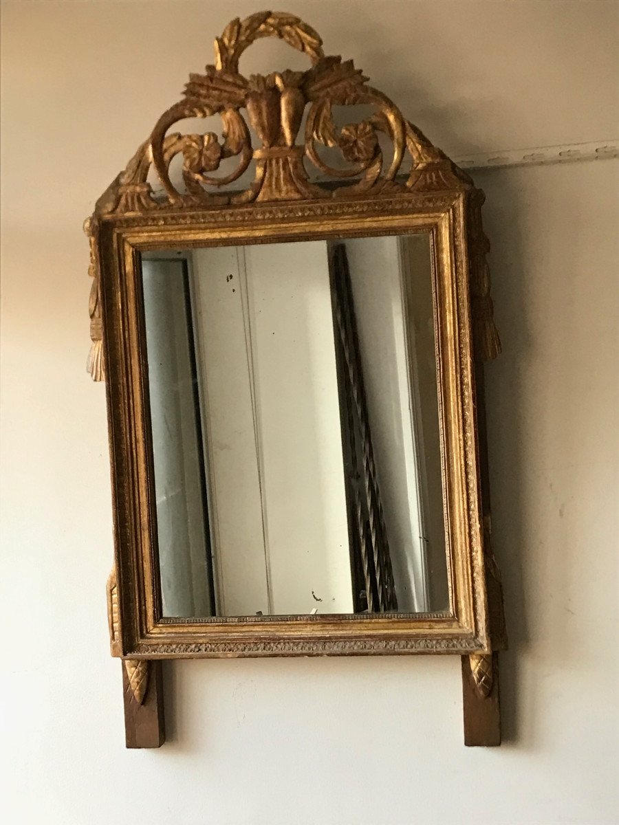 Miroir En Bois Doré Louis XVI