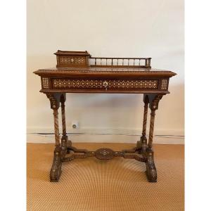 19th Century Syrian Marquetry Desk