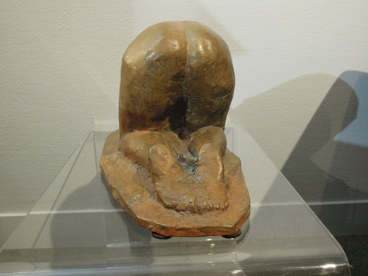 Nude Woman Bronze By Pierre Letellier, Circa 1972, Susse Founder-photo-3