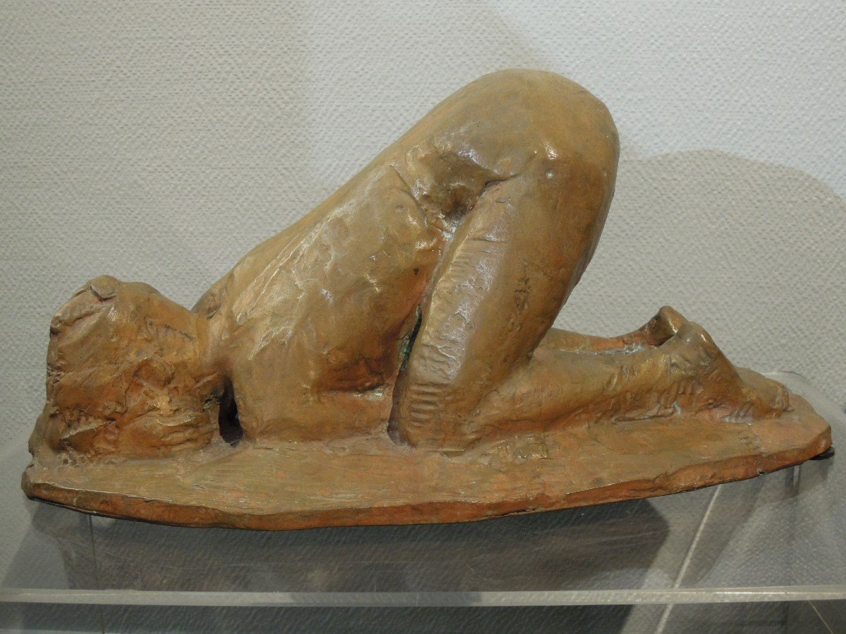 Nude Woman Bronze By Pierre Letellier, Circa 1972, Susse Founder-photo-1