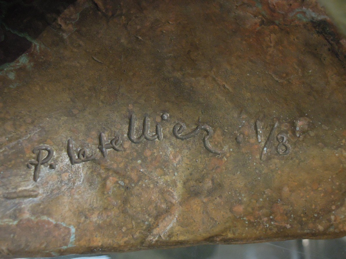 Nu féminin en bronze de Pierre Letellier, circa 1972, Susse Fondeur-photo-6