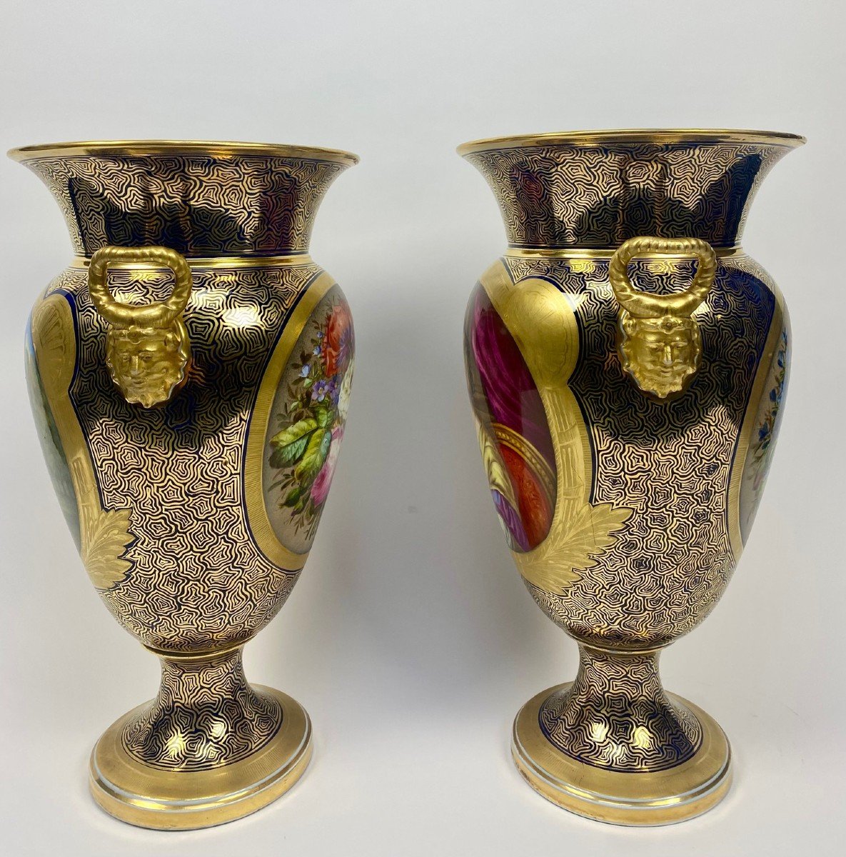 Pair Of Bayeux Porcelain Vases.-photo-5