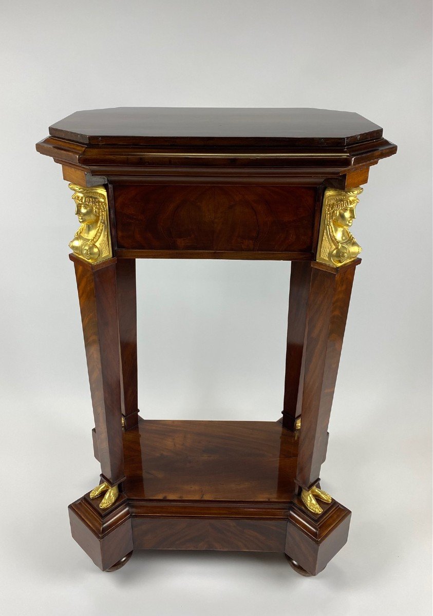 A Large Empire Mahogany Console.-photo-3