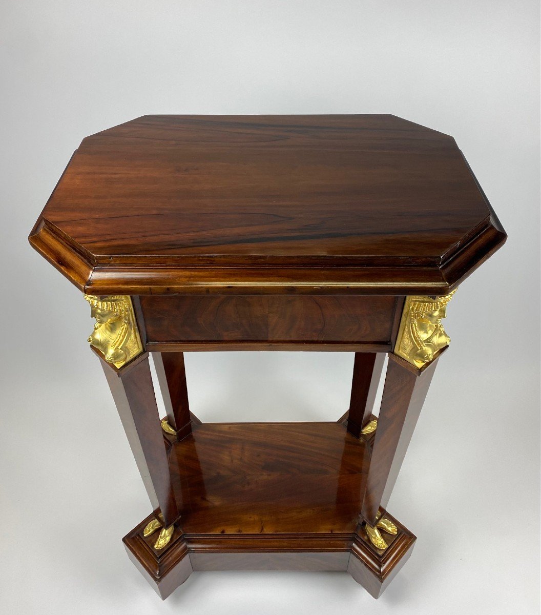 A Large Empire Mahogany Console.-photo-1