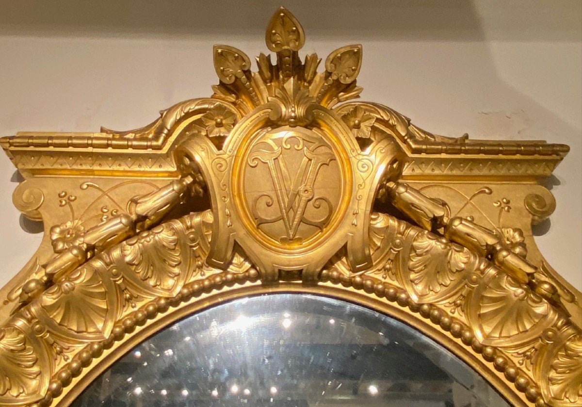 Grand Miroir Napoleon III.    H 186cm X 138 Cm!-photo-2