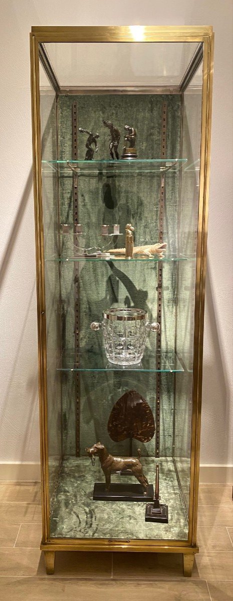 Brass Display Case. Early 20th Century By Haas Nancy-photo-2