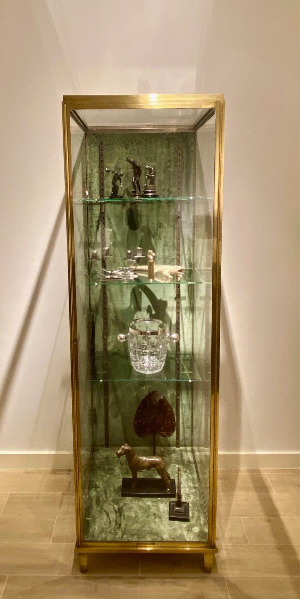 Brass Display Case. Early 20th Century By Haas Nancy-photo-4