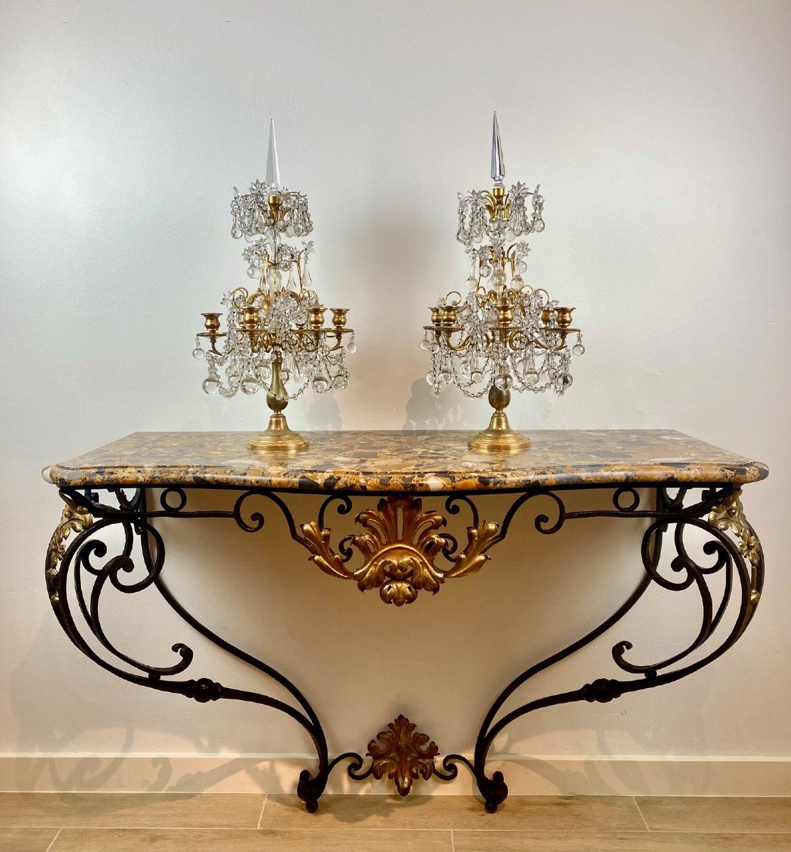 Console En Fer Forgé,  Style Louis XV-photo-7