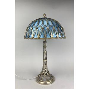 Art Nouveau Lamp, Bronze