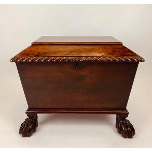 Magnificent 19th Century Mahogany Wine Cooler