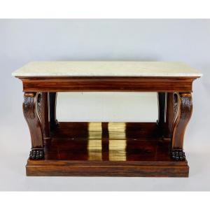 Charles X Console In Rosewood