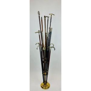 Brass Cane Holder, 19th Century -for 27 Canes-