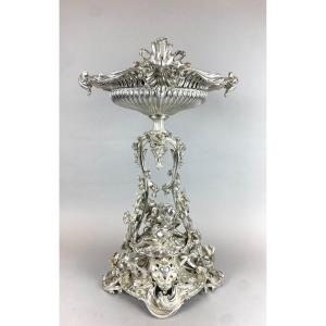 Christofle Paris 19th Century Silver-plated Bronze Centerpiece