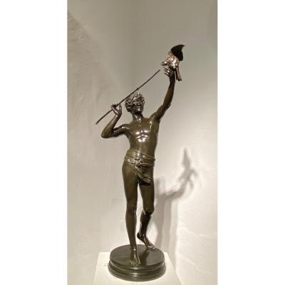 Bronze Sculpture Young Falconer