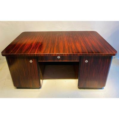 Macassar Ebony Art Deco Desk