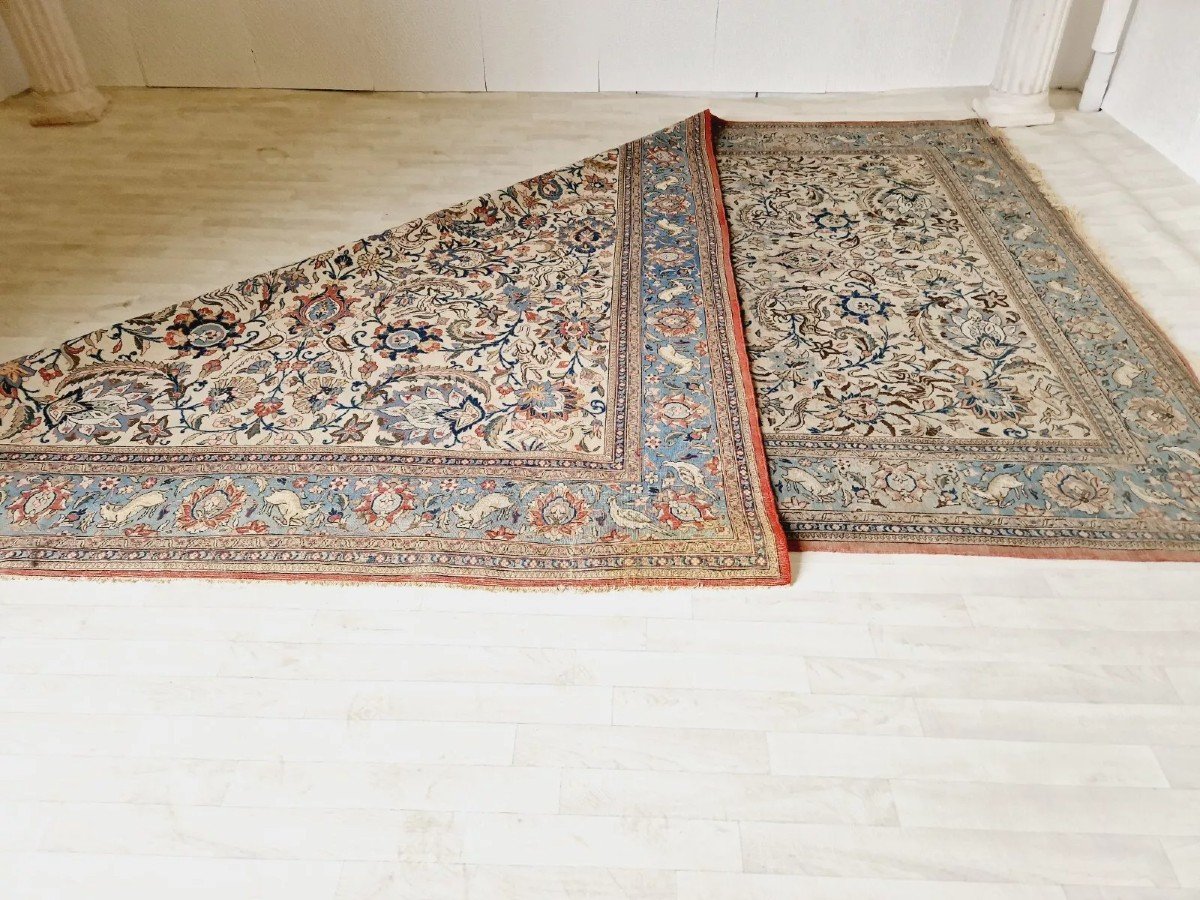 Antique Persian Rug By Ghom 355 X 232 Cm Wool And Silk