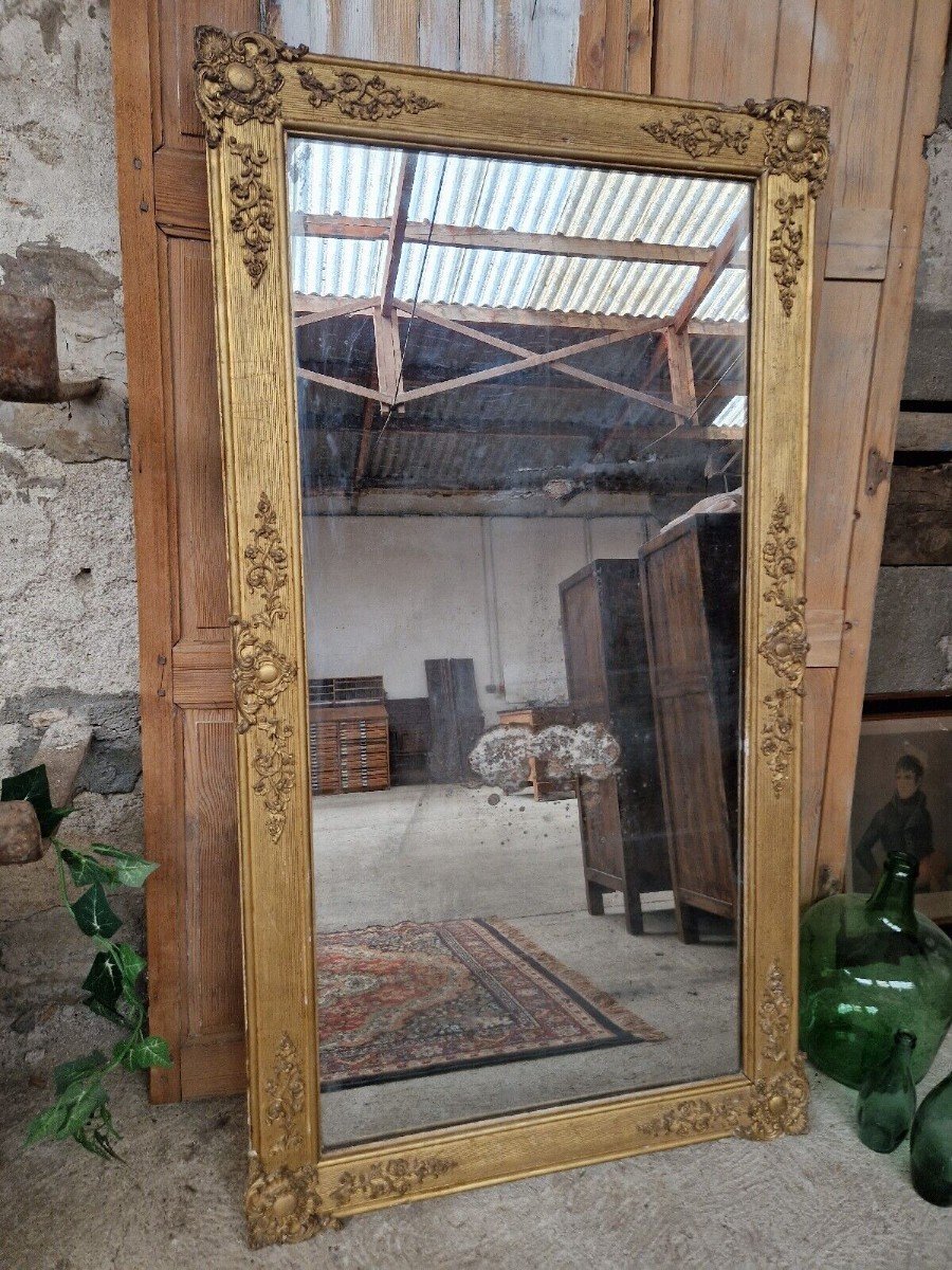 Antique French Regency Mirror 19th Century-photo-3