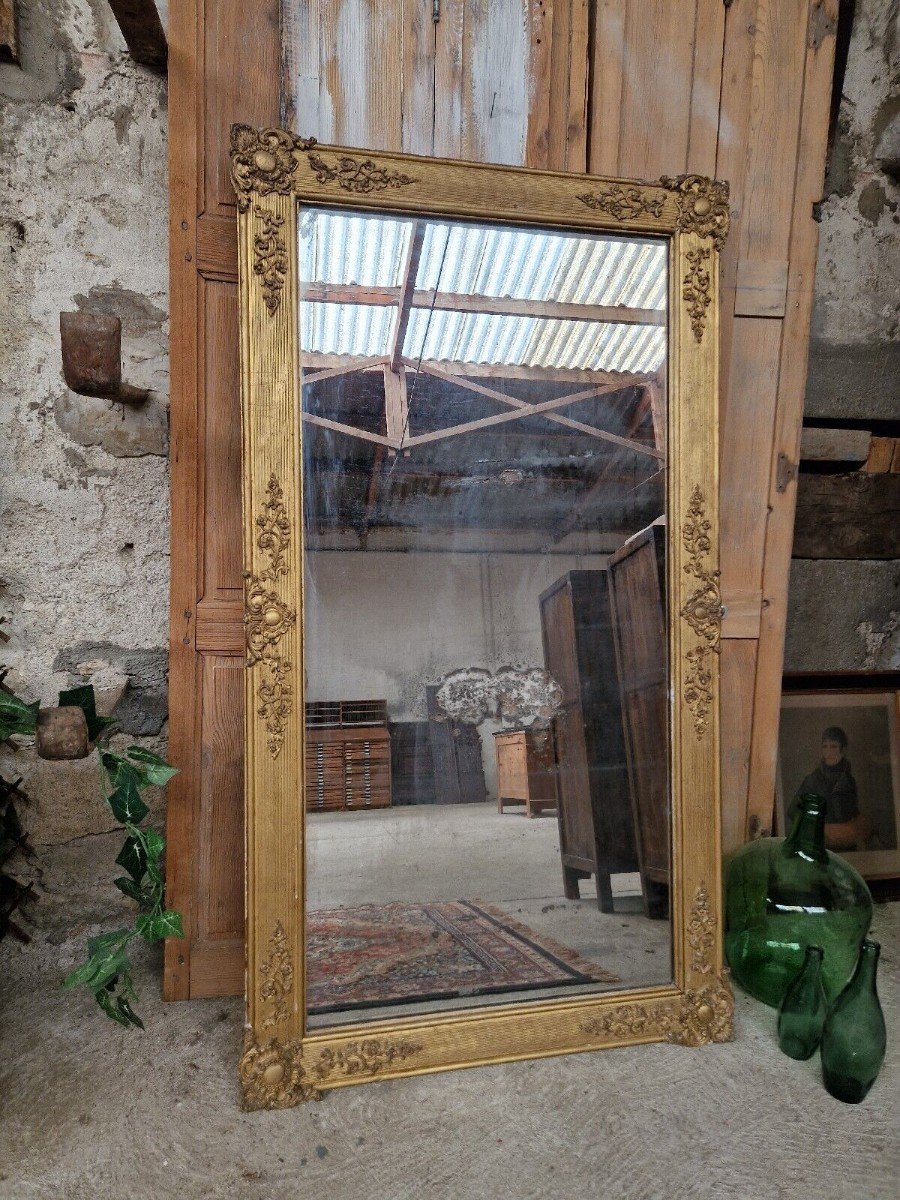 Antique French Regency Mirror 19th Century-photo-3