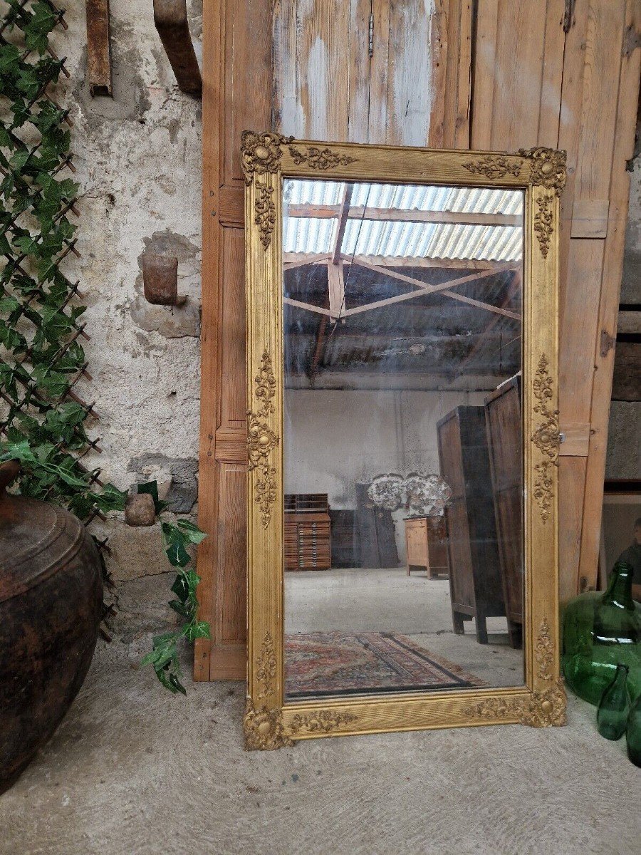 Miroir Français Ancien Régence 19ème Siècle-photo-4