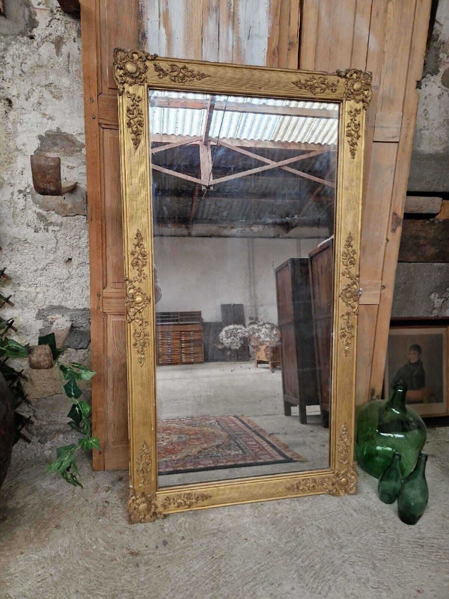 Antique French Regency Mirror 19th Century-photo-5