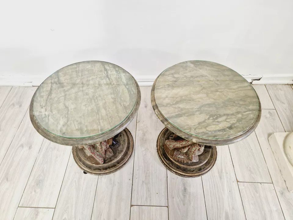 Pair Of Antique Venetian Gueridons-photo-2