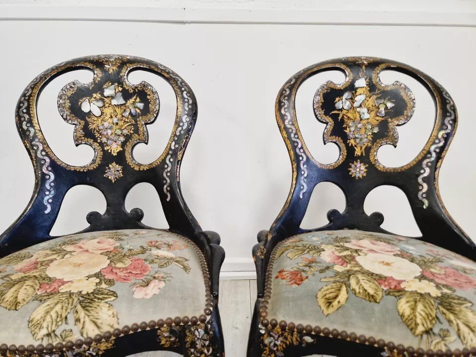 Pair Of Antique Napoleon Chairs-photo-4