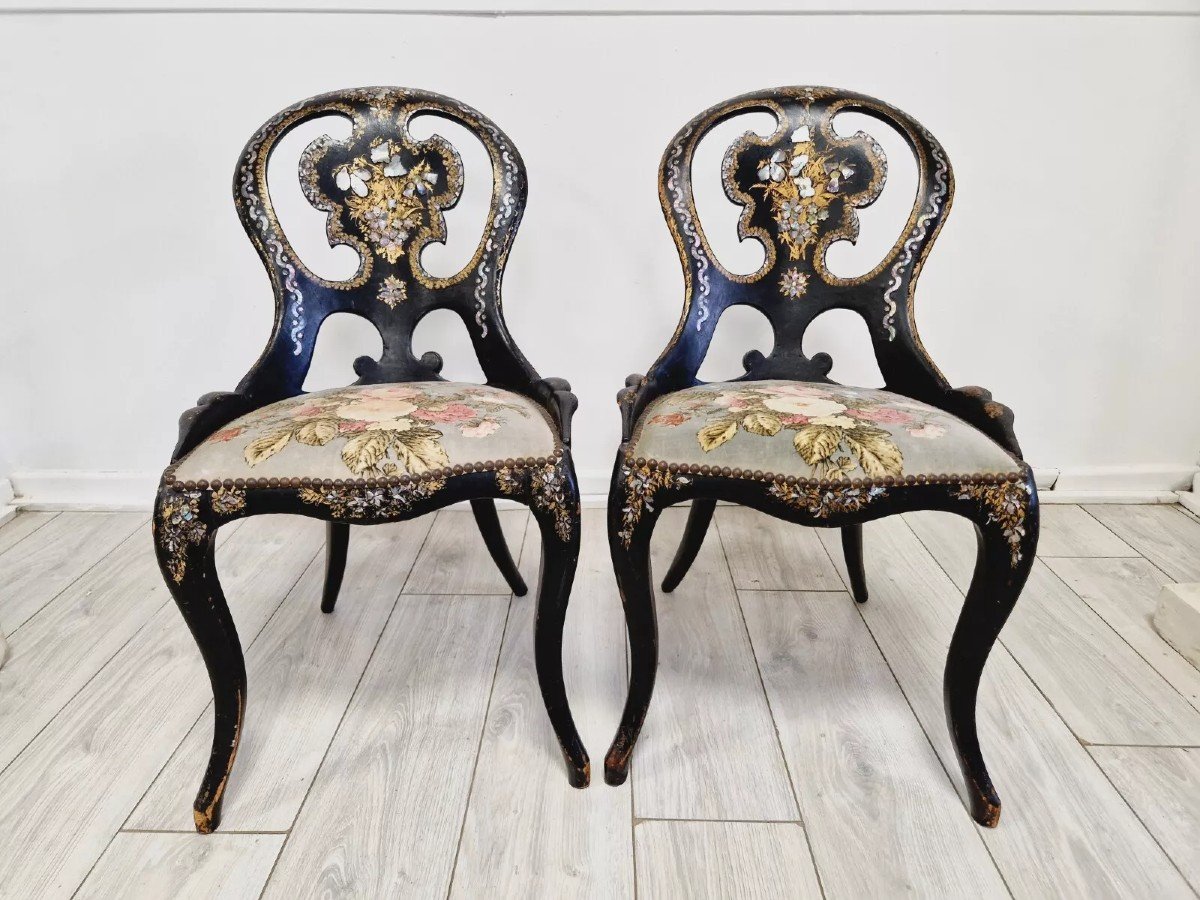 Pair Of Antique Napoleon Chairs