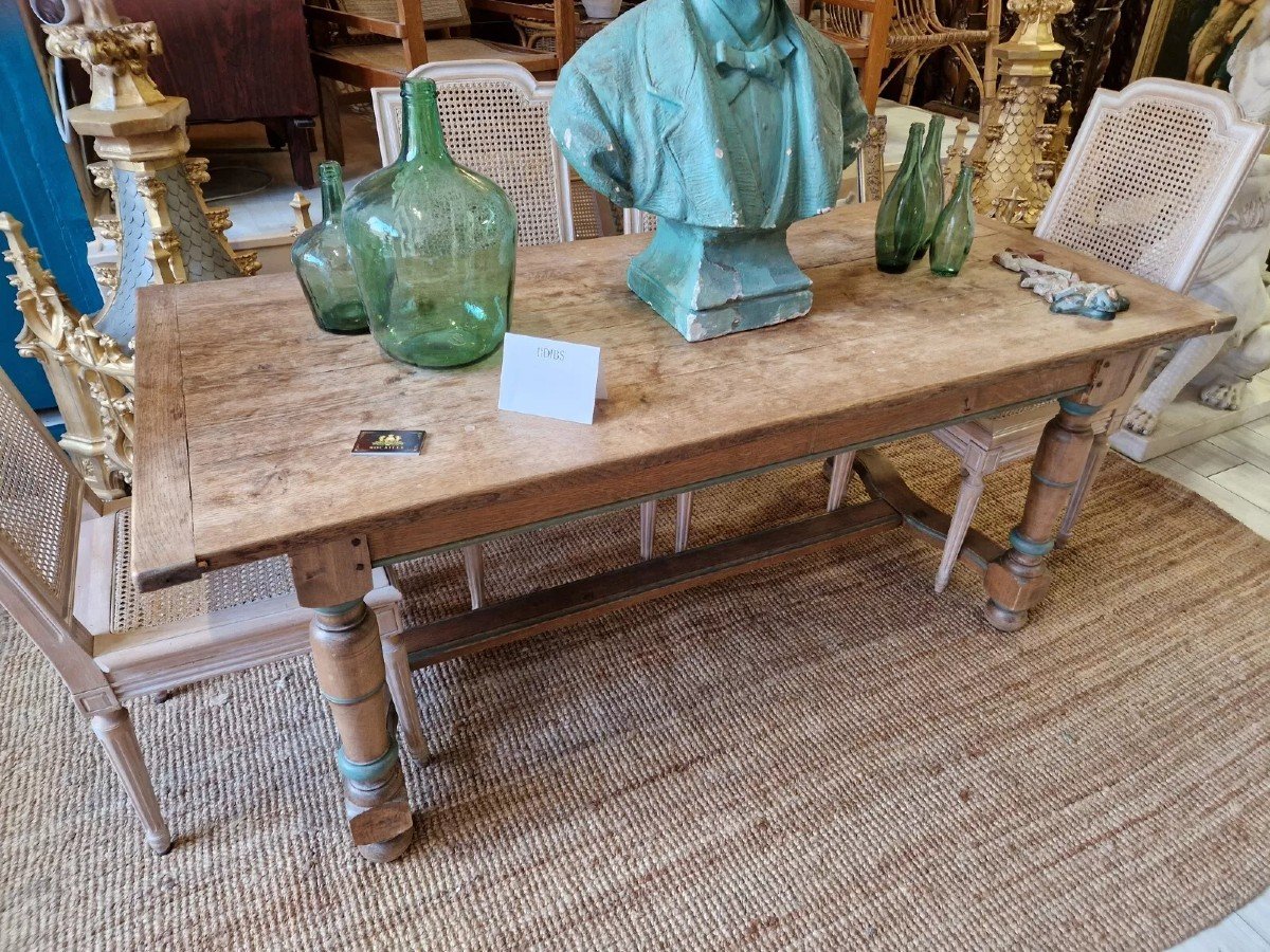 French Farmhouse Table In Pine Wood-photo-1